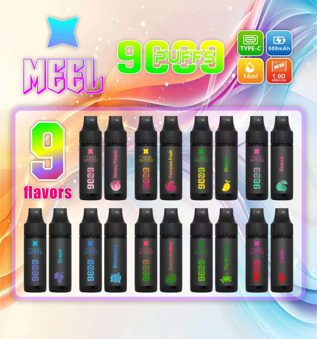 MEEL馬博MARBO 9000口一次性  拋棄式電子煙